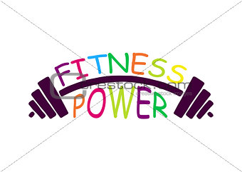 Stock vector fitness power logo