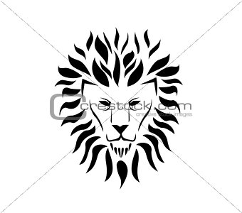Lion face logo