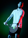 tennis player man isolated