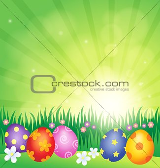 Decorated Easter eggs theme image 4