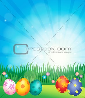 Decorated Easter eggs theme image 5