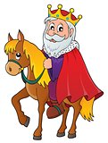 King on horse theme image 1