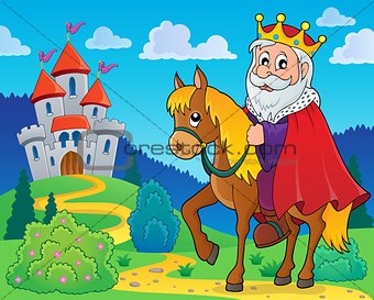 King on horse theme image 2