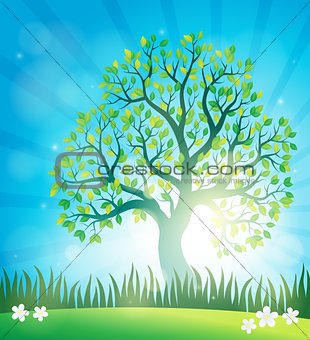 Spring topic background 4