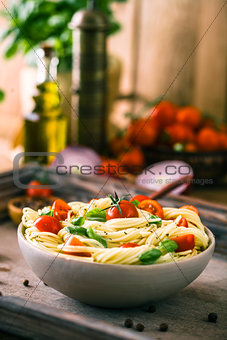 Pasta with olive oil 