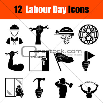 Set of Labour Day icons