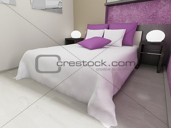 Modern interior bedroom