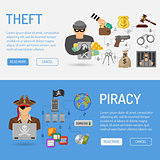 Piracy and Theft Banners