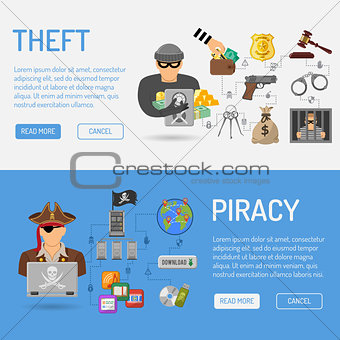 Piracy and Theft Banners