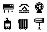 six heat icons
