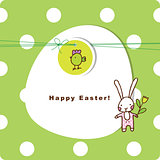 Easter card with copy space