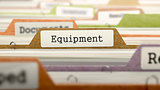 Equipment Concept on File Label.
