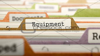 Equipment Concept on File Label.