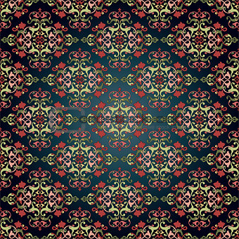 Antique ottoman turkish pattern vector design fourty eight