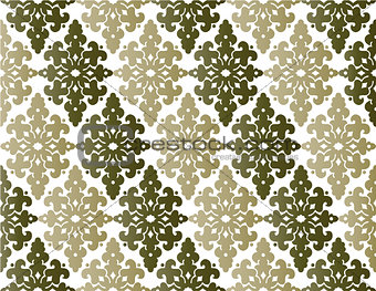 Antique ottoman turkish pattern vector design fourty four