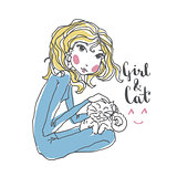 Cute girl illustration