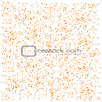 Orange Confetti Isolated
