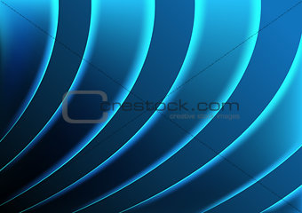 Illuminated Blue Striped Background