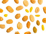Fresh mixed salted nuts, peanut mix