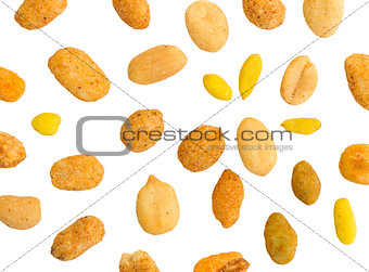 Fresh mixed salted nuts, peanut mix