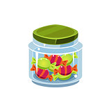Candy In Transparent Jar