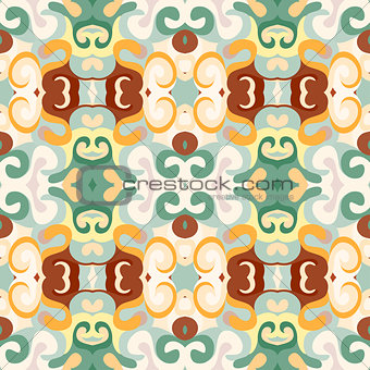 Abstract seamless vector pattern in retro style