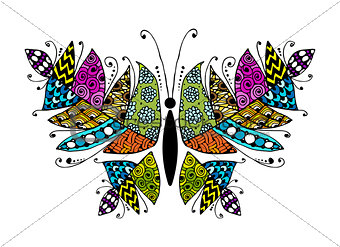 Colorful butterfly for your design