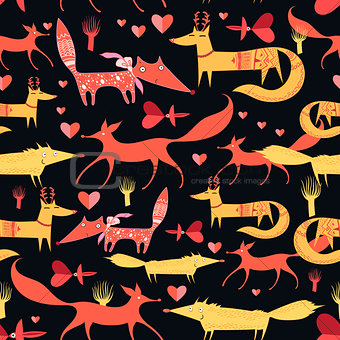   pattern of foxes  