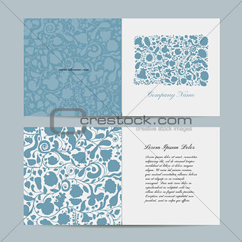 Greeting card, floral design