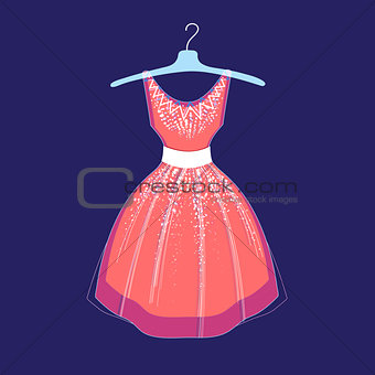 illustration of fashionable dress 