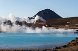 Geothermal power facility in Iceland