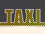 Checkered taxi text background template