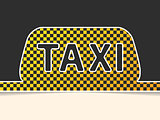 Checkered taxi symbol background design