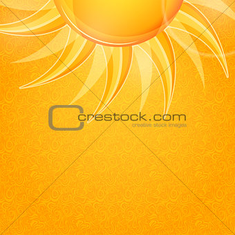 Shiny Bright Invitation Cards with Yellow Sun.