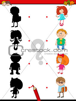 preschool shadow activity with kids
