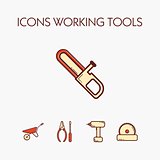 Icons worcking tools