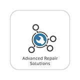 Advanced Repair Solutions Icon. Flat Design.