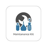 Maintanance Kit Icon. Flat Design.