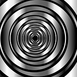 High tech metallic ring background- optical illusion