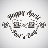 April fool's day emblem 