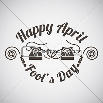 April fool's day emblem 