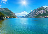 Lake Como (Italy) summer view. 