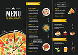 vector restaurant cafe menu template flat design