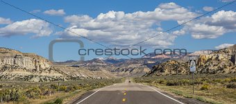 Panorama of scenic byway 12 in Utah