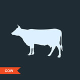 Cow silhouette - cattle symbol