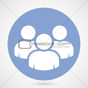 Group of people icon - teamwork or crowd