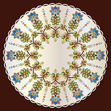 Antique ottoman turkish pattern vector design eighty two