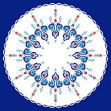 Antique ottoman turkish pattern vector design eighty