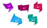 Abstract Colorful Polygonal Element Mockups