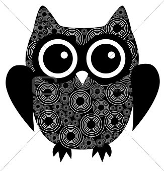 vector abstract owl